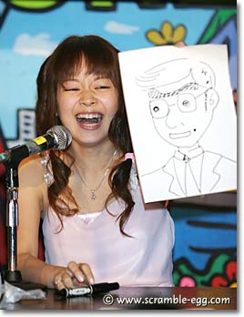 大久保利通（？）を描いたつもりの秋本未莉（Photo）