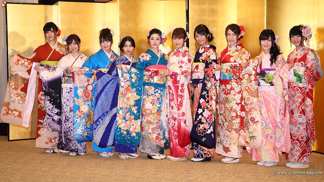 Akb48グループ 2017年新成人メンバー成人式レポート 1 集合写真と会見 スクランブルエッグon The Web