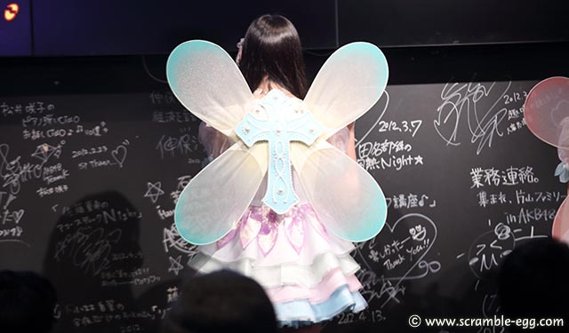 衣装の後ろ姿の写真